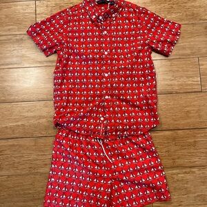 Janie and Jack matching set for summer!. Shirt size 8 and pant size 7.